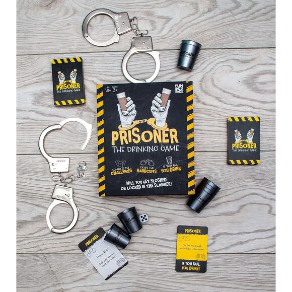 Drinking Game Prisoner Drinking Game with Real Handcuffs - Picture 4 of 8